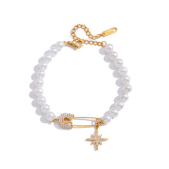 Armband met parel en sterretje