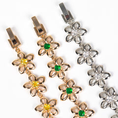 Armband met bloem klavertje