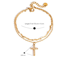 Zilveren schakelarmband of ketting