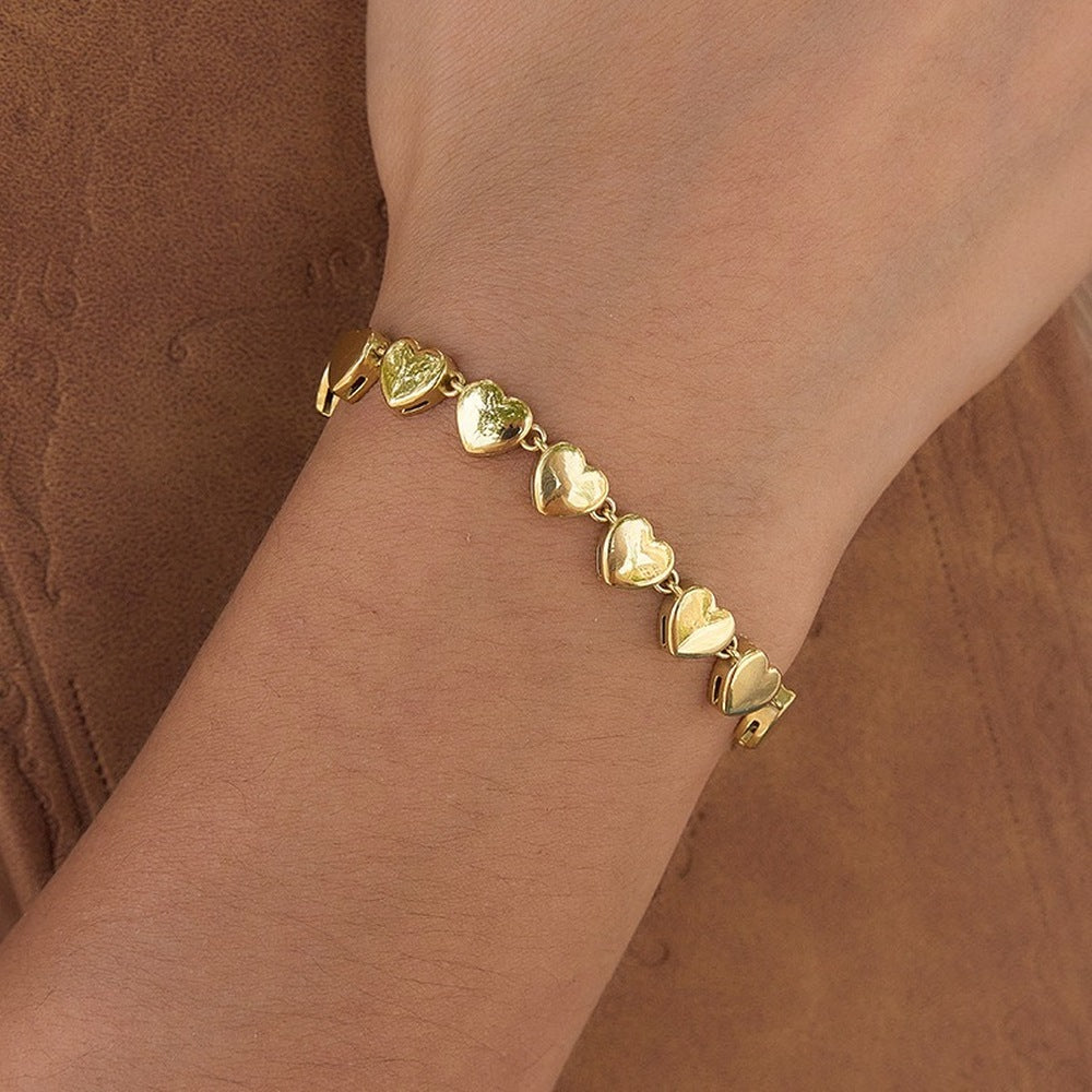 Armband met hartjes