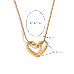 Fijne ketting met hartje