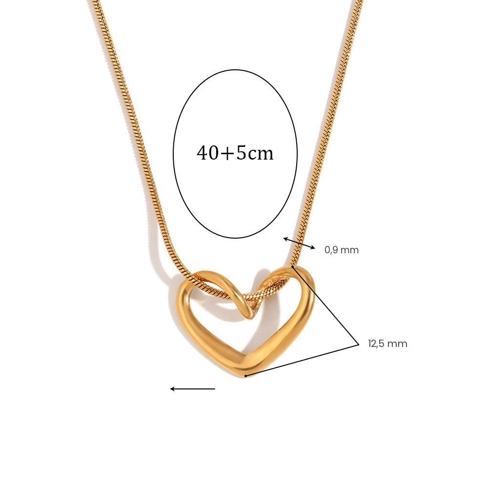 Fijne ketting met hartje