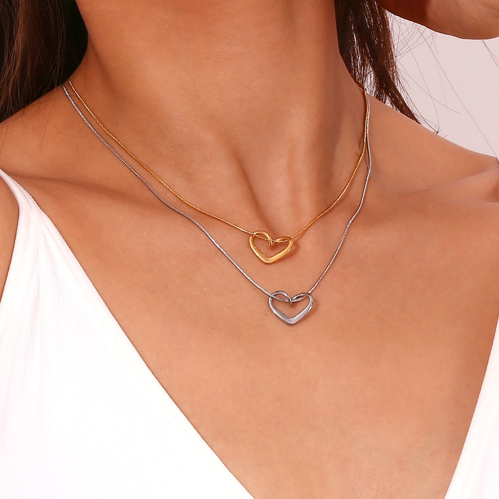 Fijne ketting met hartje