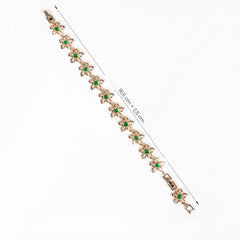 Armband met bloem klavertje