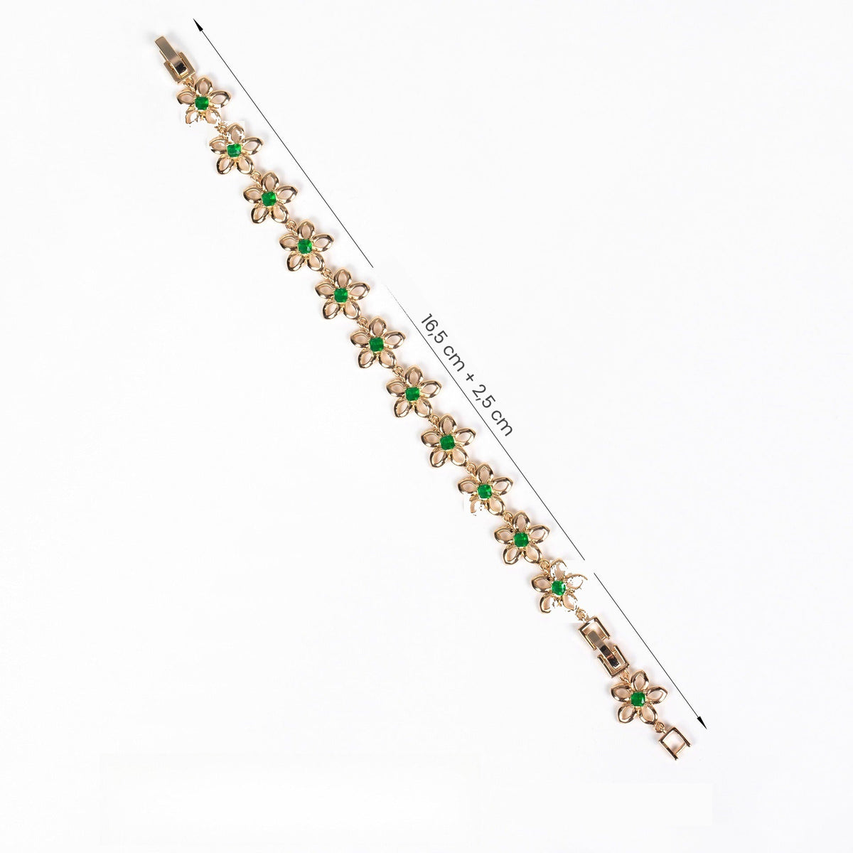 Armband met bloem klavertje