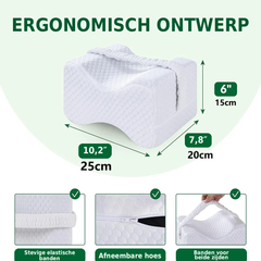 Ontwerp en afmetingen van het kniekussen
