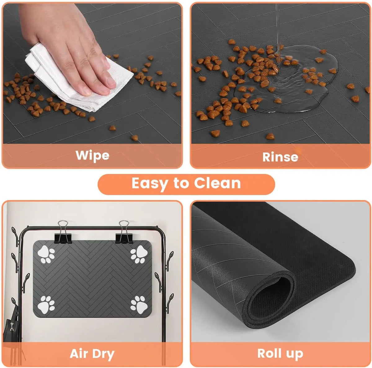 Huisdier Voermat – Absorberende Placemat voor Hond & Kat | Waterproof & Antislip