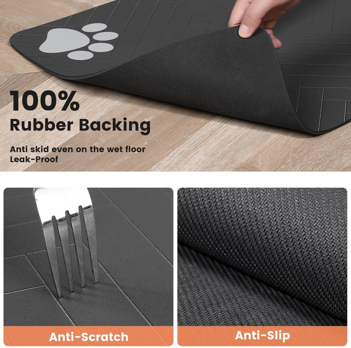 Huisdier Voermat – Absorberende Placemat voor Hond & Kat | Waterproof & Antislip