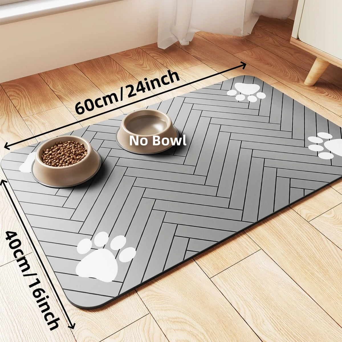 Huisdier Voermat – Absorberende Placemat voor Hond & Kat | Waterproof & Antislip