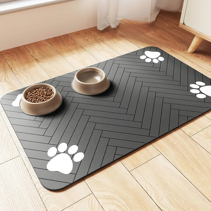 Huisdier Voermat – Absorberende Placemat voor Hond & Kat | Waterproof & Antislip