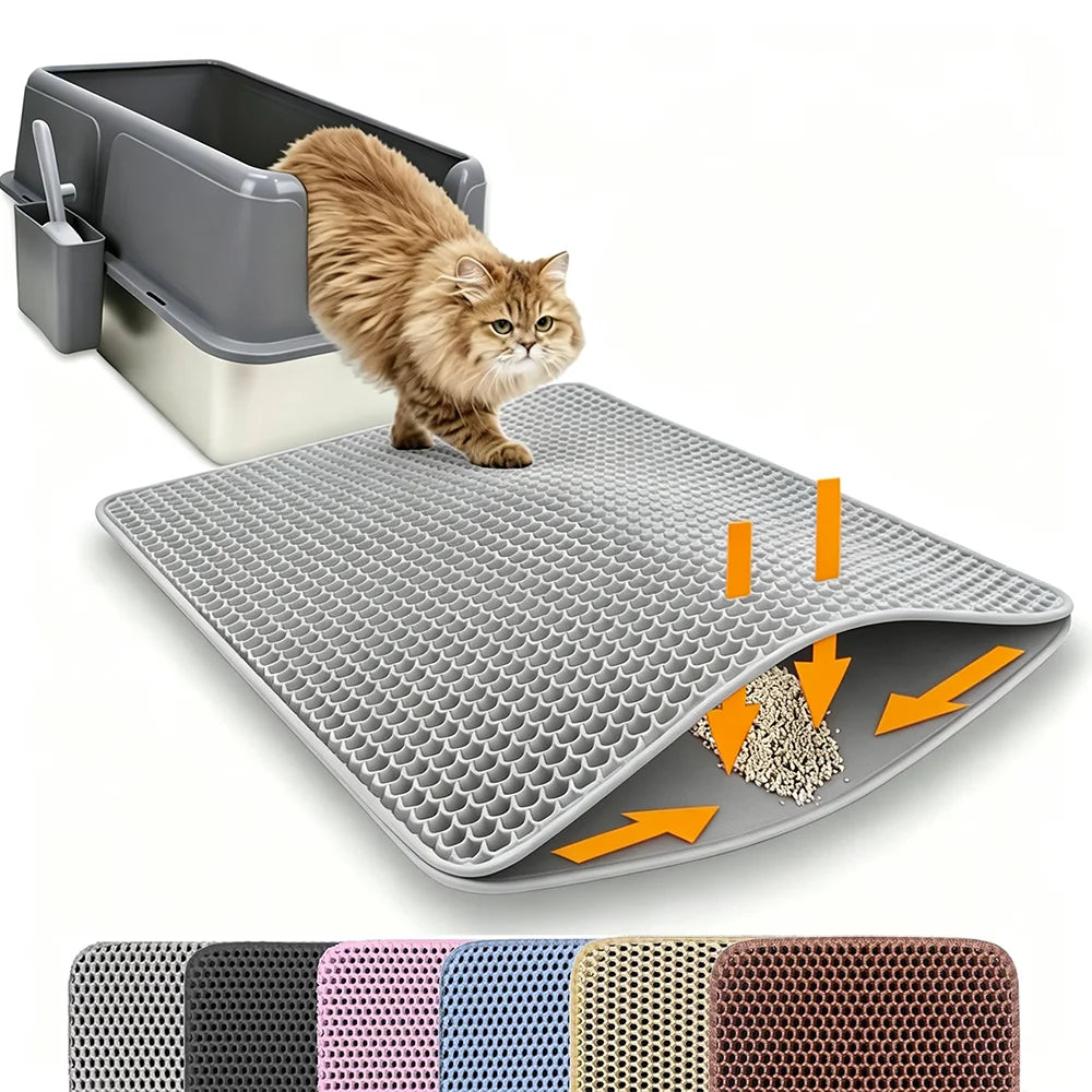 Kattenbakmat Dubbellaags – Waterproof & Anti-slip
