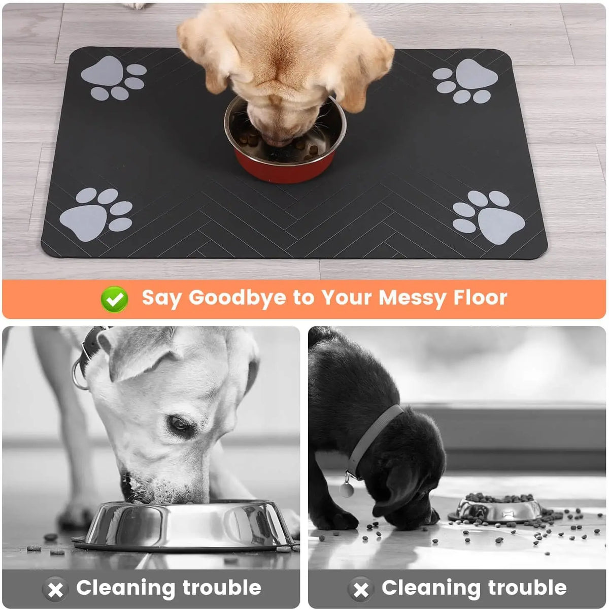 Huisdier Voermat – Absorberende Placemat voor Hond & Kat | Waterproof & Antislip