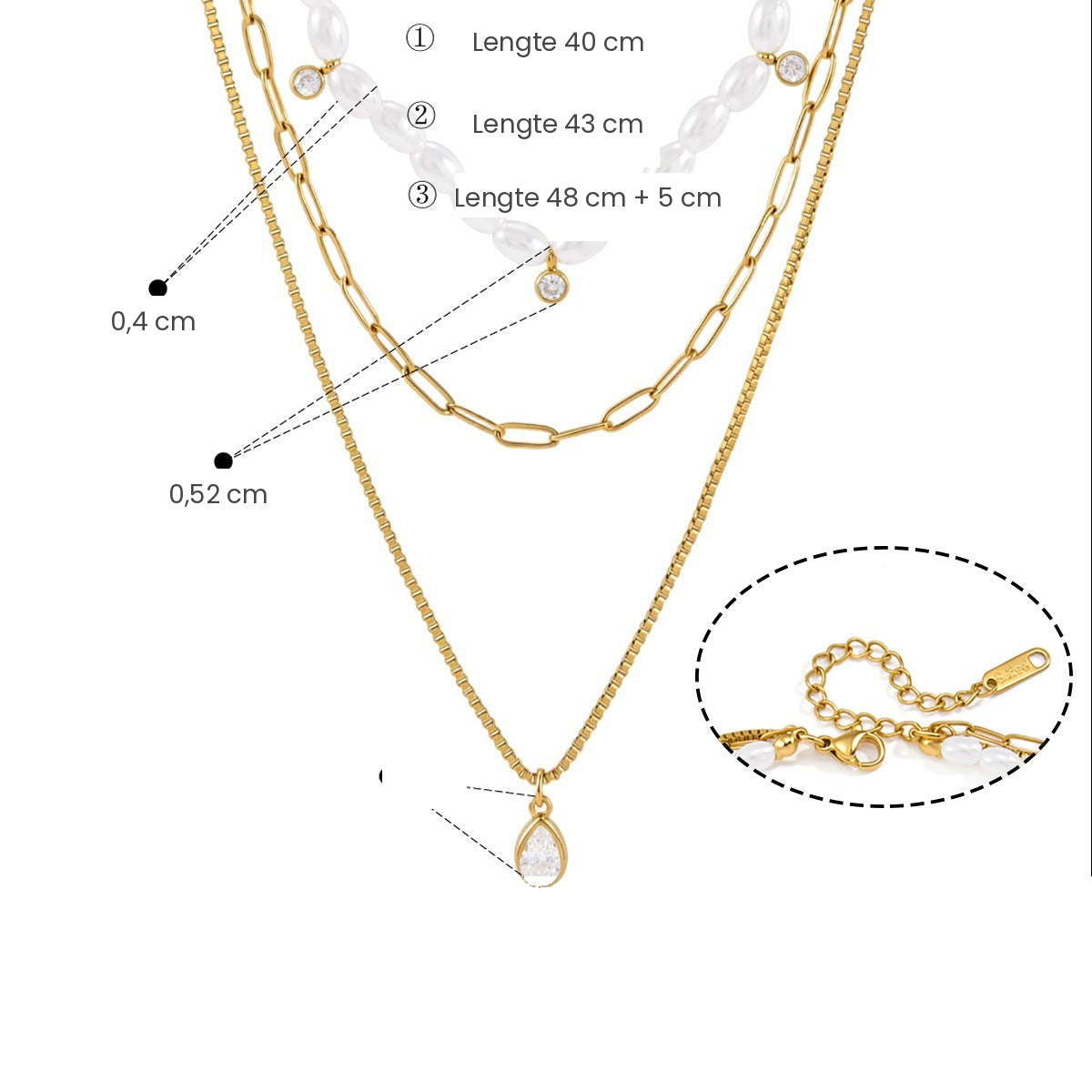 Ketting met parels