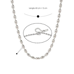 Zilveren schakelarmband of ketting
