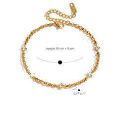 Schakelarmband met zirkonia