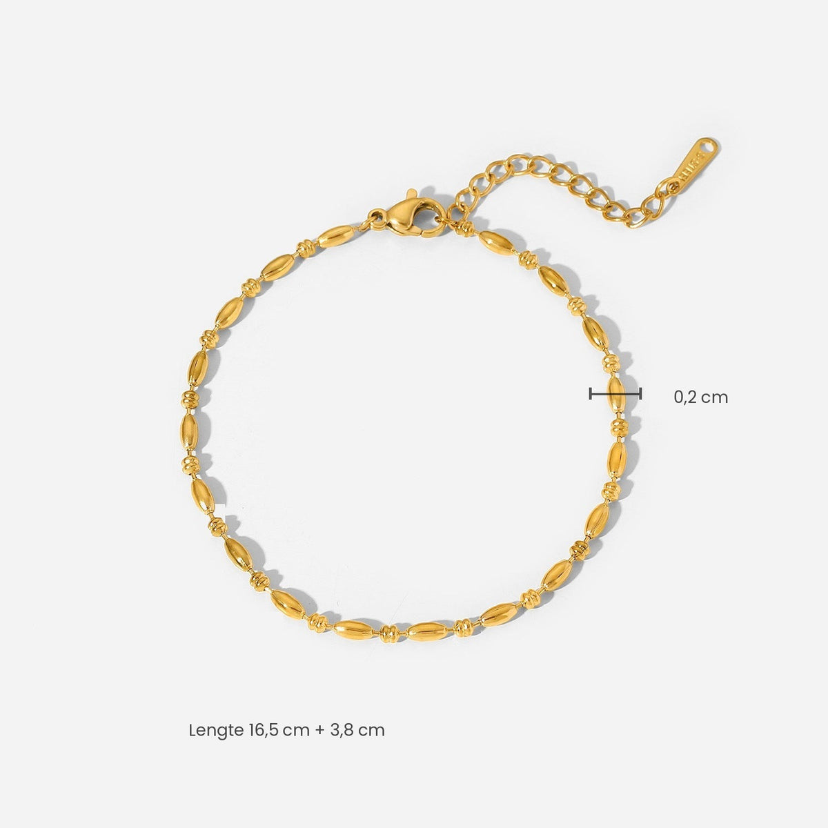 Schakelarmband met zirkonia